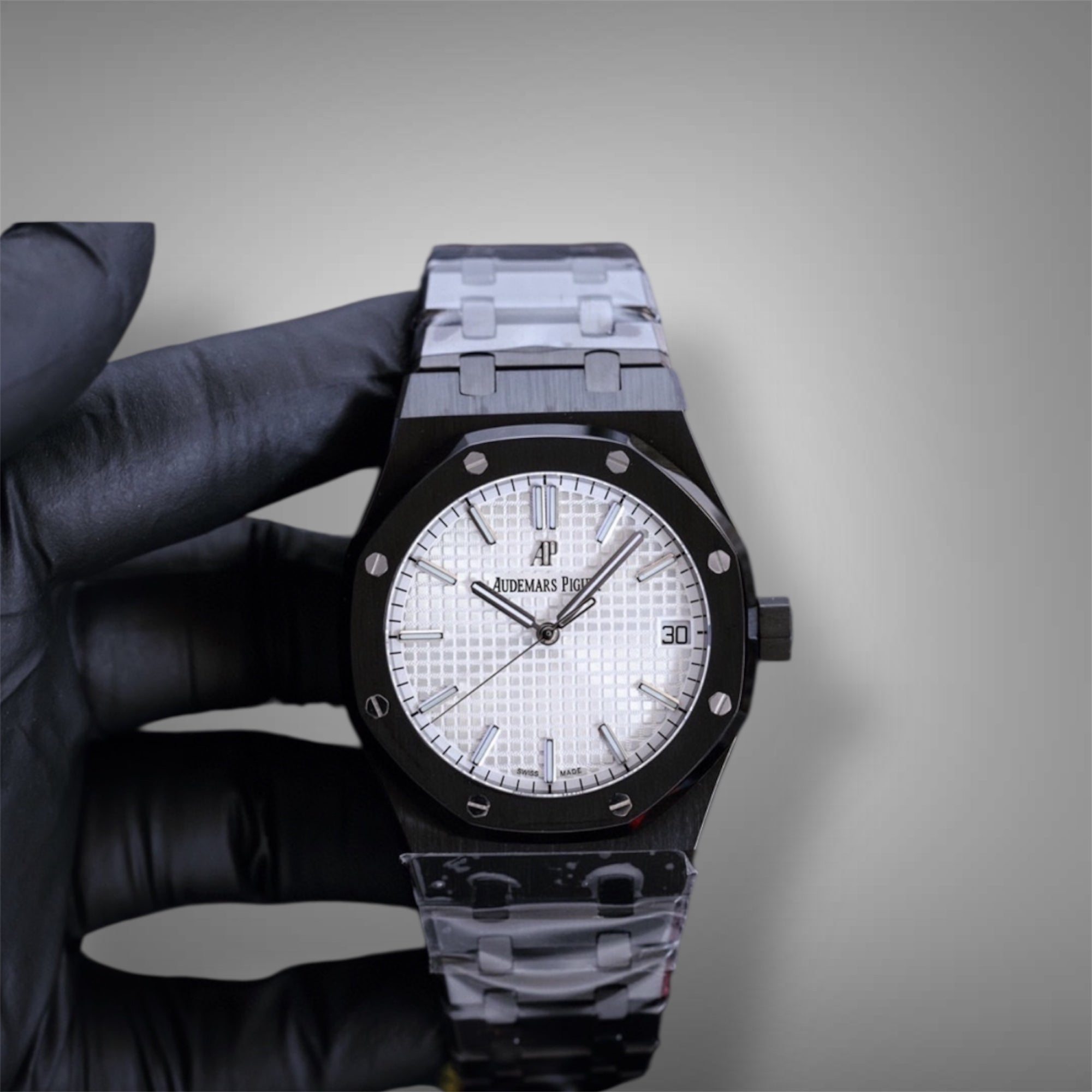 black PVD Audemars Piguet Royal Oak 15400ST watch