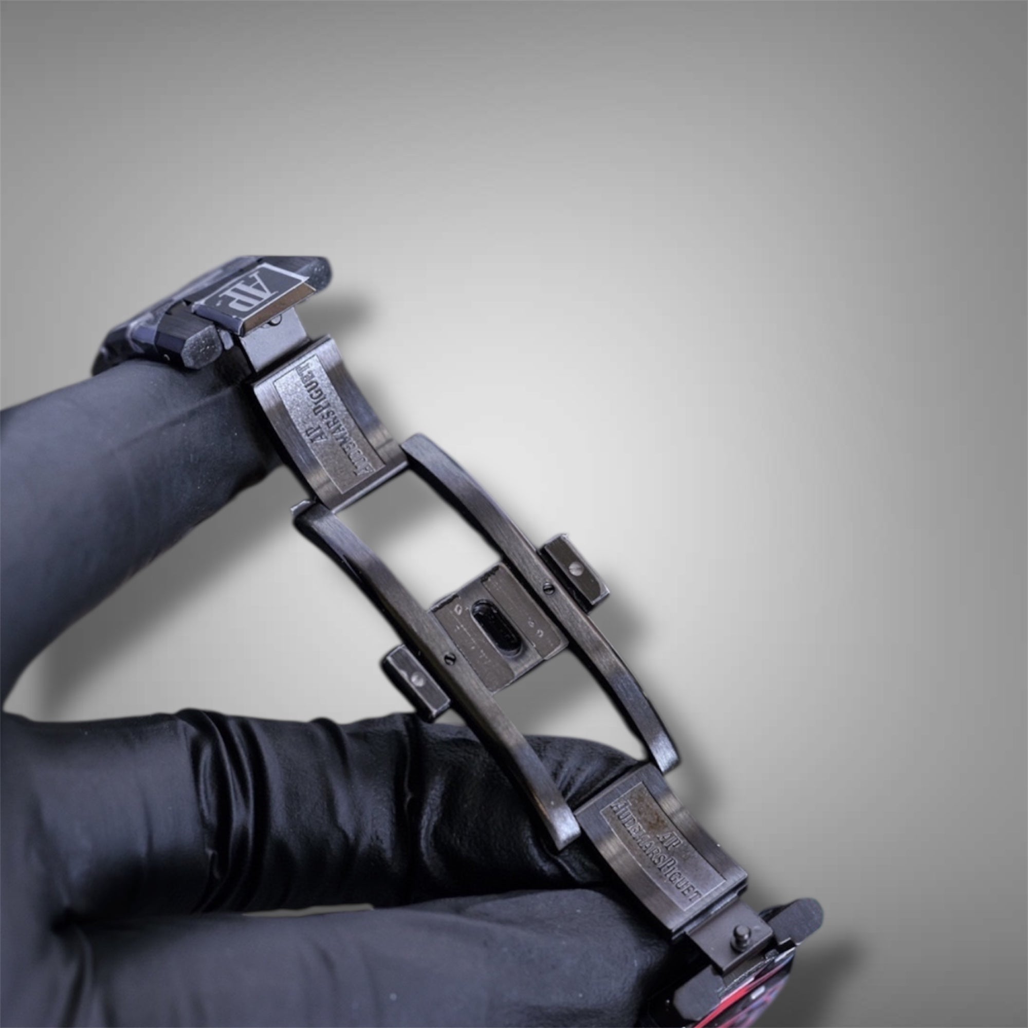 black PVD Audemars Piguet Royal Oak 15400ST watch